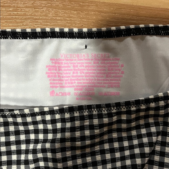 Victoria's Secret Black and White Gingham Bikini Bottom - Picture 3 of 5